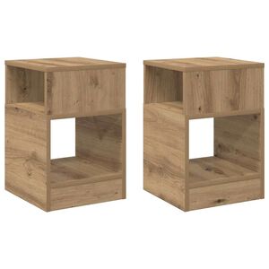 vidaXL Stolik końcowy 2 szt. Dąb rzemieślniczy 30,5 x 30 x 45 cm