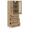 vidaXL Highboard z szufladą Dąb rzemieślniczy 69,5 x 34 x 90 cm