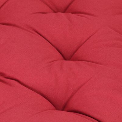 vidaXL Poduszka na podłogę lub palety, bawełna, 120x80x10 cm, burgund