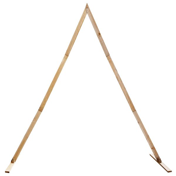 vidaXL Łuk Ślubny Jasny Brąz 202 x 95 x 254 cm Lite drewno sosnowe