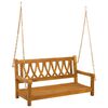 vidaXL Huśtawka Ogrodowa Ławka 2 -Seater 110 x 56 x 58 cm naturalny