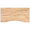 vidaXL Blat biurka, surowe, 100x60x2,5 cm, lite drewno dębowe