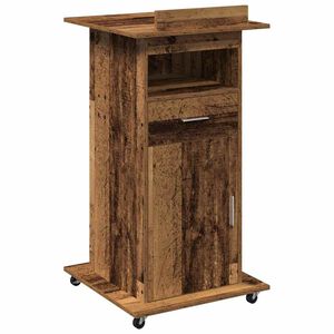 vidaXL Podium Stare drewno Drewno inżynieryjne 55 x 55 x 107 cm