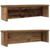 vidaXL P&oacute;łki kuchenne składane, 2 szt., stare drewno, 50x15x16 cm