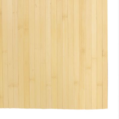 vidaXL Dywan prostokątny, jasny naturalny, 80x200 cm, bambusowy