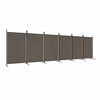 vidaXL Parawan 6-panelowy, antracytowy, 520x180 cm, tkanina