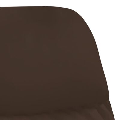 vidaXL Fotel z podnóżkiem, brązowy, obity sztuczną skórą