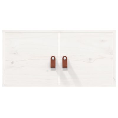 vidaXL Szafka ścienna, biała, 60x30x30 cm, lite drewno sosnowe