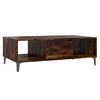 vidaXL Stolik kawowy, przydymiony dąb, 103,5x60x35 cm