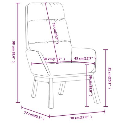 vidaXL Krzesło wypoczynkowe, ciemnoszare, obite tkaniną