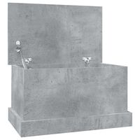 vidaXL Skrzynia, szarość betonu, 50x30x28 cm, materiał drewnopochodny