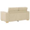 vidaXL Sofa 2-osobowa kremowa 160x78x84 cm Tkanina