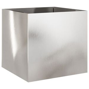 vidaXL Donica, srebrna, 49x47x46 cm, stal nierdzewna