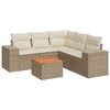 vidaXL Patio Sofa Set 6-osobowe Beige