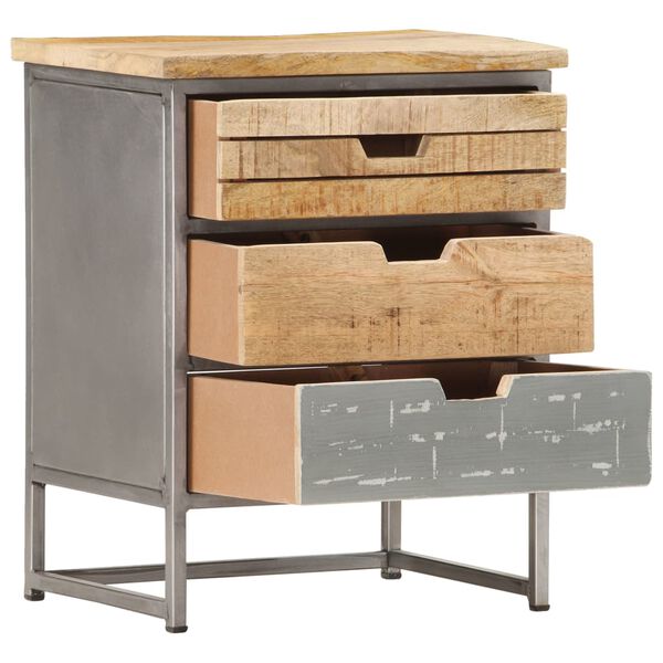 vidaXL Szafka nocna, 40 x 30 x 50 cm, lite drewno mango