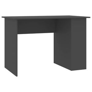 vidaXL Biurko, szare, 110x60x73 cm, materiał drewnopochodny