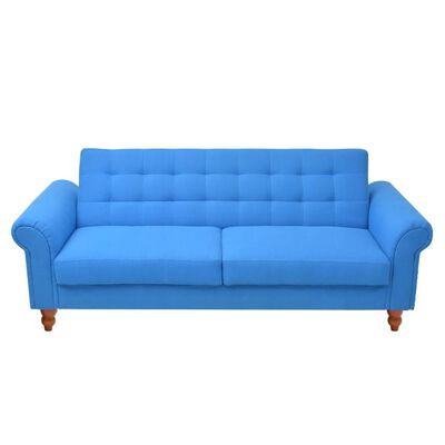vidaXL Sofa z niebieskiego materiału