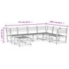 vidaXL 7-cz. zestaw mebli ogrodowych, impregnowane drewno sosnowe