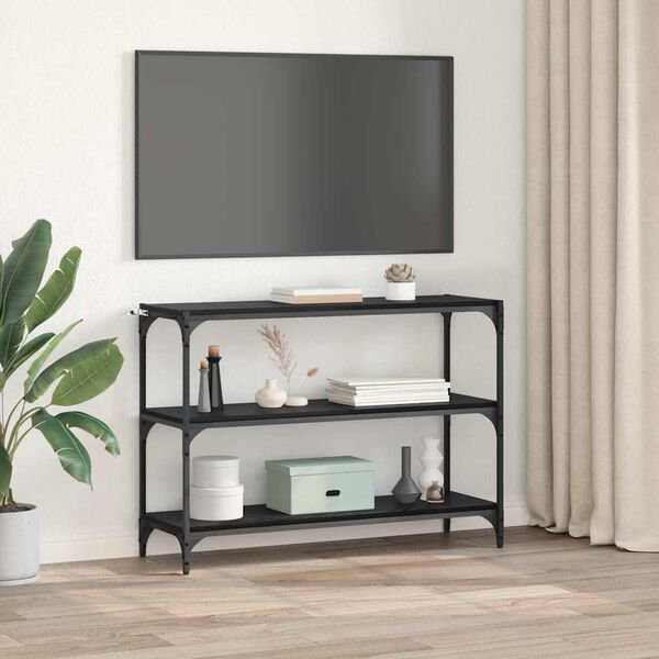 vidaXL Szafka na książki Czarny dąb 100 x 33 x 70,5 cm