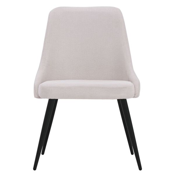 vidaXL Krzesła stołowe, 6 szt., kremowe, tapicerowane tkaniną