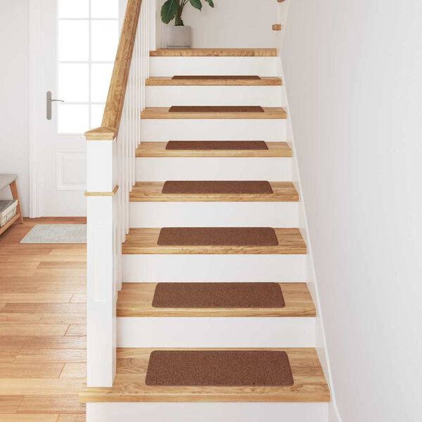 vidaXL Mats antypoślizgowe na schody 15 pcs Ż&oacute;łty 60 x 25 cm PP