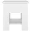 vidaXL Stolik kawowy, biały, 40x40x42 cm, materiał drewnopochodny