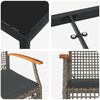 vidaXL Zestaw do jadalni w ogrodzie 5 pcs Szary polirattan