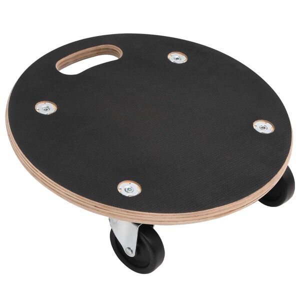 vidaXL W&oacute;zek transportowy 6 pcs Szary sklejka