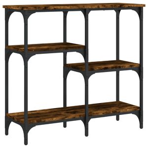 vidaXL Stolik konsolowy, przydymiony dąb, 80x29x75 cm