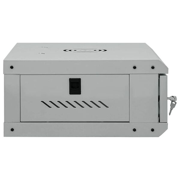 vidaXL Szafa sieciowa z przechowywaniem Szary 53 x 35 x 21 cm Stal