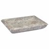 vidaXL Umywalka, szara, 50x35x10 cm, marmurowa