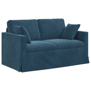 vidaXL Sofa Niebieski 138 x 78 x 80 cm Aksamit