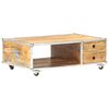 vidaXL Stolik kawowy, 89x59x33 cm, lite, surowe drewno mango