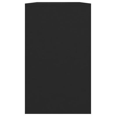 vidaXL Szafka, czarna, 120x41x75 cm, płyta wiórowa