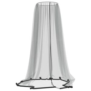 vidaXL Moskitiera pod parasol, czarna, &Phi;300x230 cm