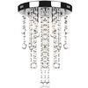 vidaXL Lampa sufitowa z kryształami, biała, metalowa