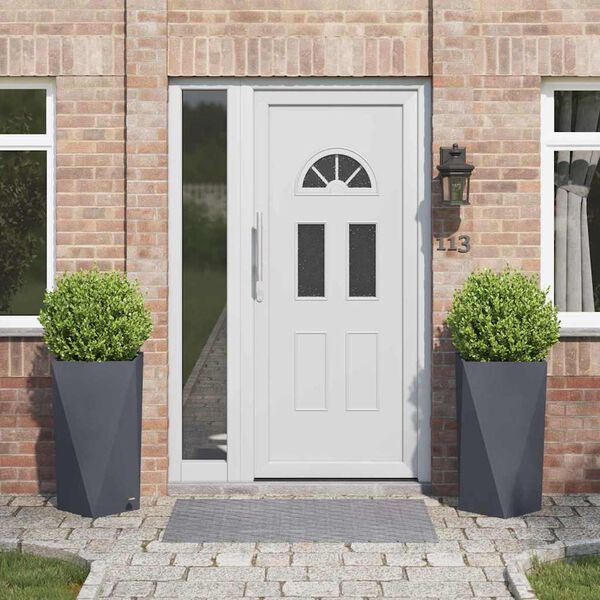 vidaXL Donica 2 pcs Antracyt 40 x 40 x 75 cm Stal