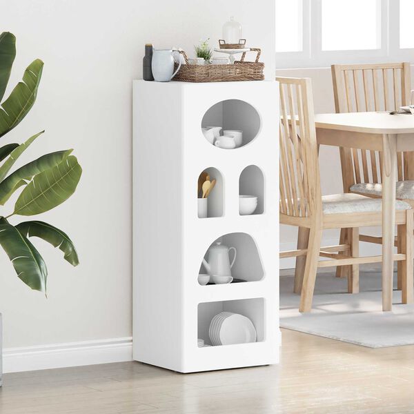 vidaXL Bufet Biały 40 x 35 x 100,5 cm Materiał drewnopochodny