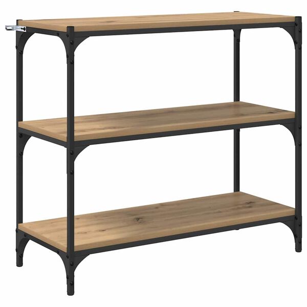 vidaXL Szafka na książki Dąb rzemieślniczy 80 x 33 x 70,5 cm