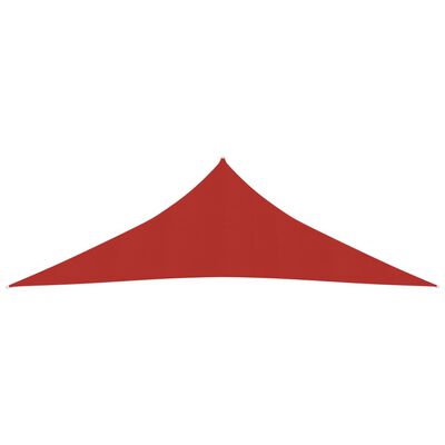vidaXL Żagiel przeciwsłoneczny, 160 g/m², czerwony, 3,5x3,5x4,9m, HDPE
