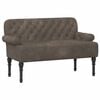 vidaXL Sofa dwuosobowa z guzikowym pikowaniem ciemnoszary