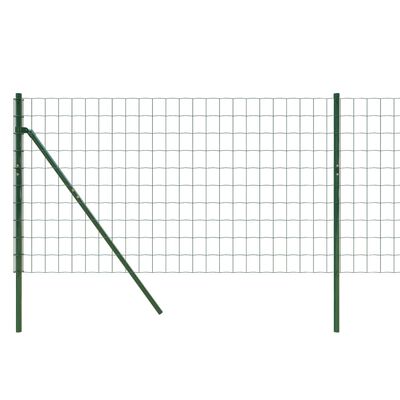 vidaXL Ogrodzenie ze zgrzewanej siatki, zielone, 0,8x10 m
