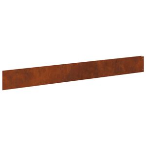 vidaXL Krawężnik do trawnika 50 szt. 100 x 12 cm Stal Rdzawy