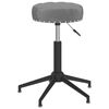 vidaXL Obrotowe krzesło biurowe, ciemnoszare, tapicerowane aksamitem