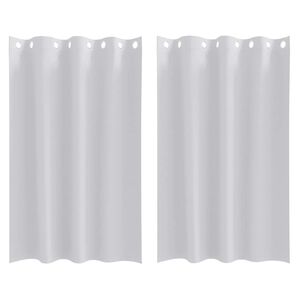 vidaXL Firany blackout z k&oacute;łkami 2 szt. Jasnoszary 175 x 140 cm