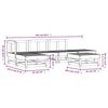 vidaXL 6-cz. zestaw mebli ogrodowych, impregnowane drewno sosnowe