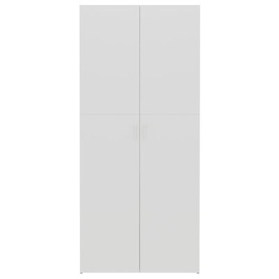 vidaXL Szafka na buty, kolor biały i dąb sonoma, 80x35,5x180 cm