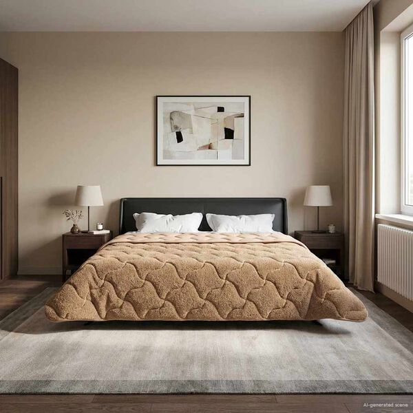 vidaXL Letni Kołdra Kwiłtowany Ciemnoszary 200 x 220 cm