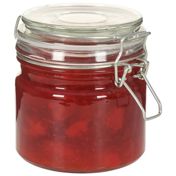 vidaXL Słoiki z zamknięciem pałąkowym, 6 szt., 500 ml