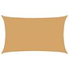 vidaXL Żagiel przeciwsłoneczny, 160 g/m&sup2;, piaskowy, 5x8 m, HDPE
